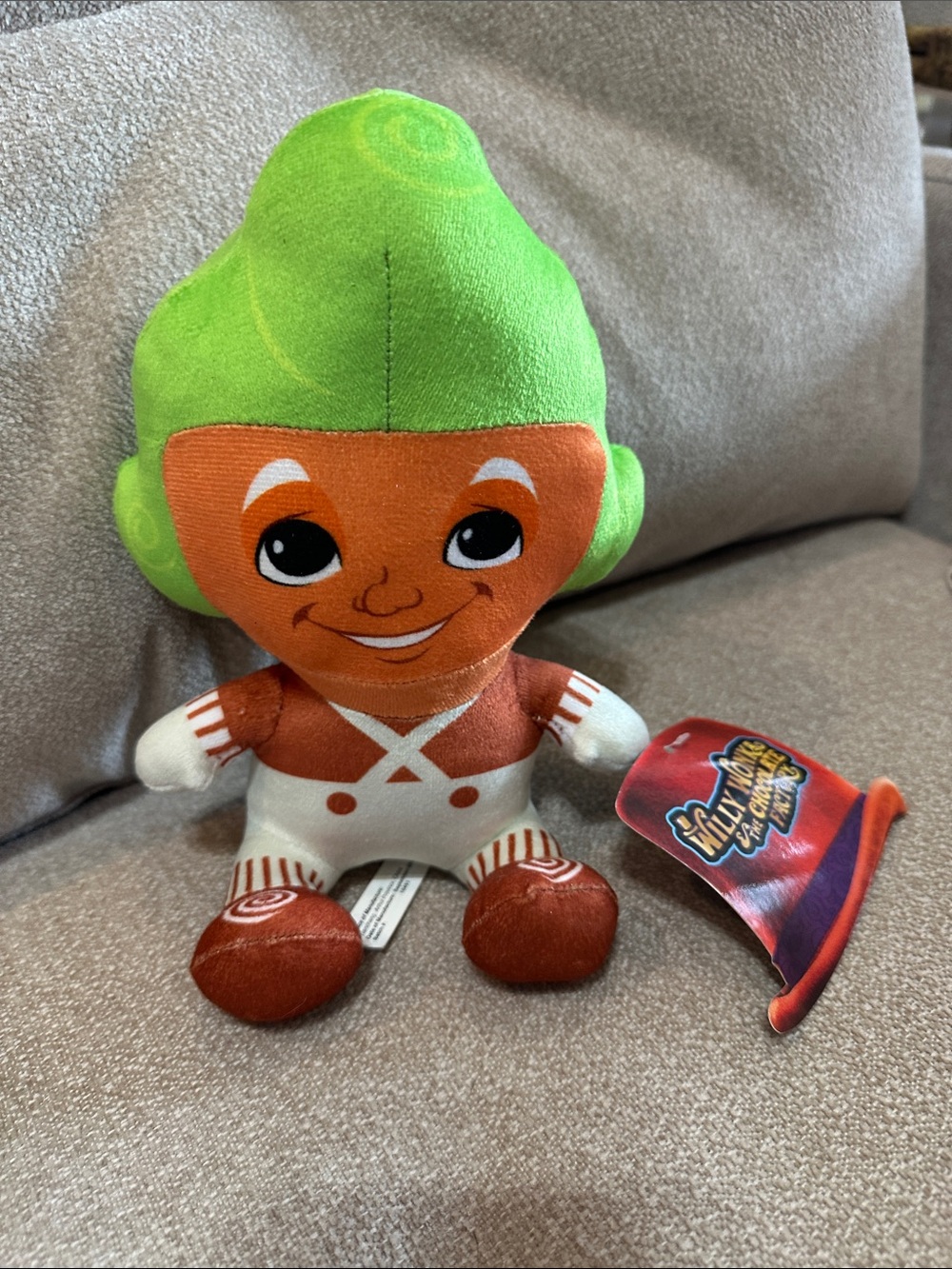 Willy Wonka Oompa Loompa Toy with Orange Body - Soft Character Doll